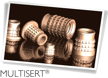 Multisert threaded insert available unheaded and single or double thickness headed