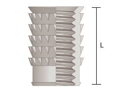 Multisert unheaded insert design