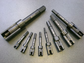 Tappex's range of handtools for installing threaded inserts